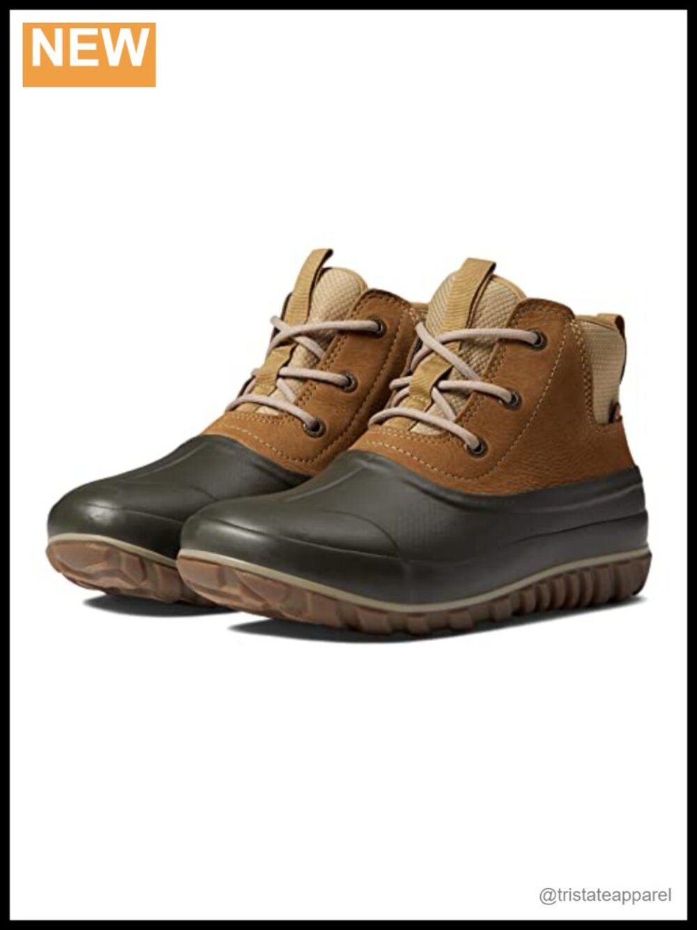Women's Waterproof Ankle Snow Boots with Faux Fur Lining Lace Up